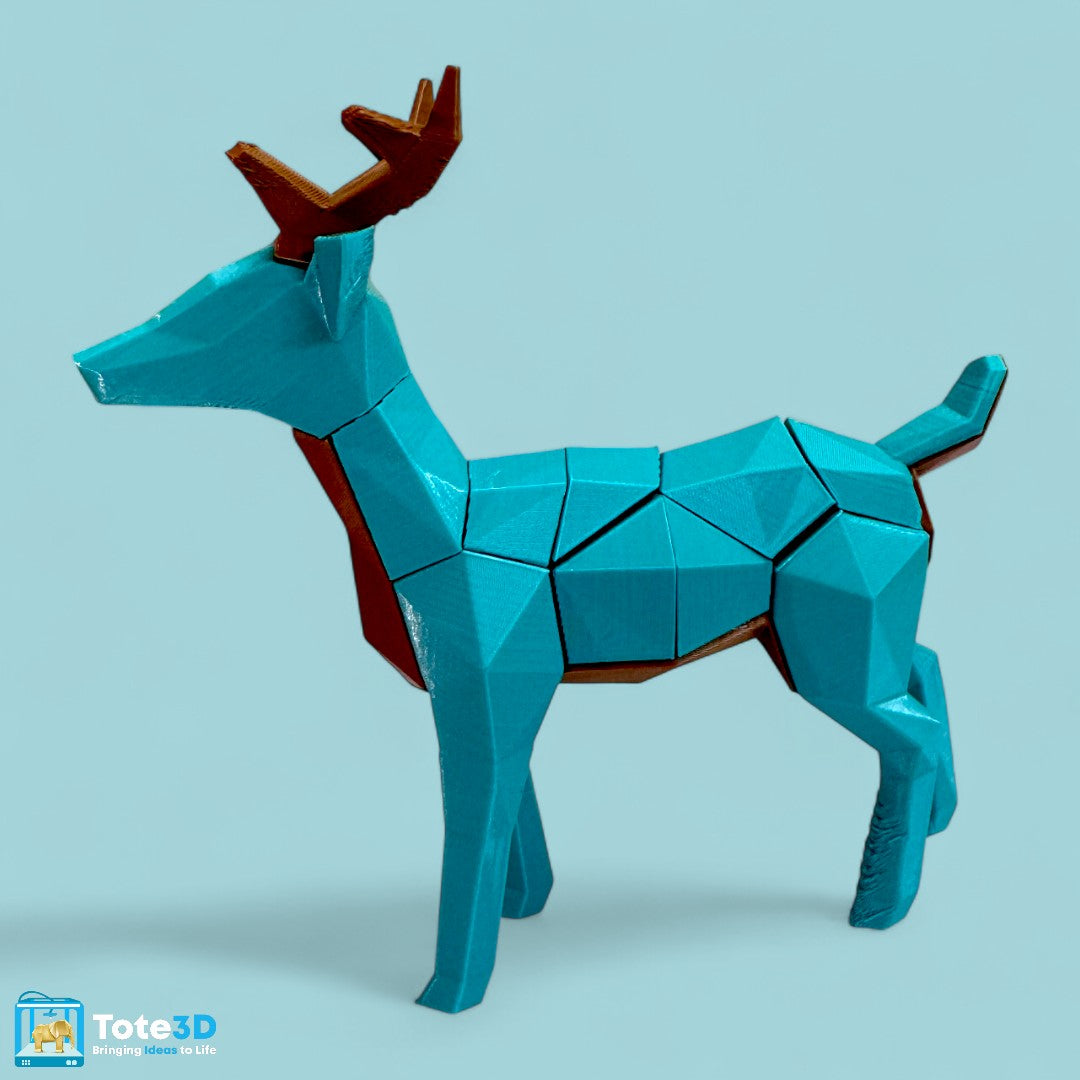 Magnetic 3D Printed Deer Puzzle