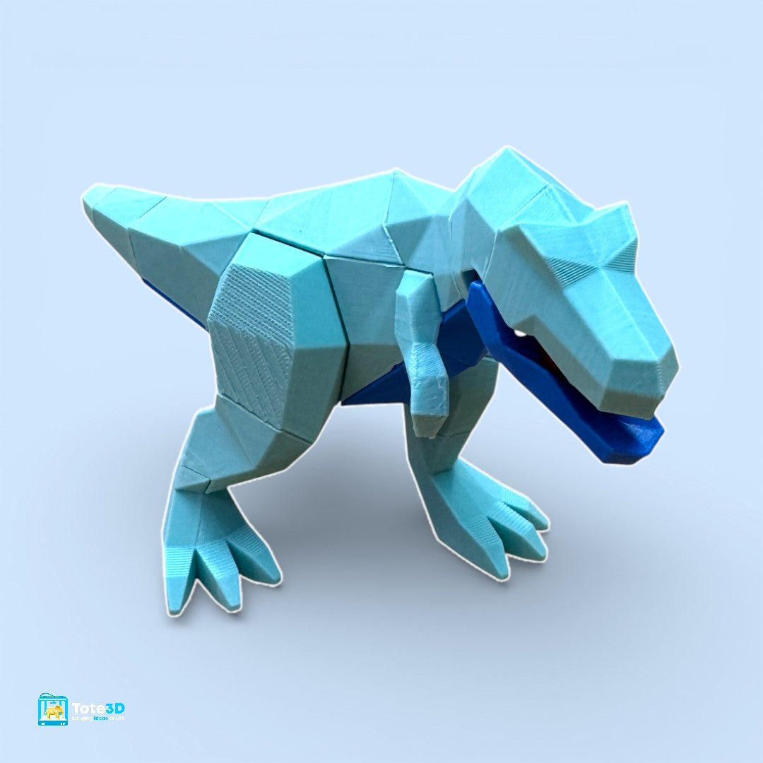 T-Rex 3D Magnetic Puzzle – Snap-Fit Dinosaur Desk Toy