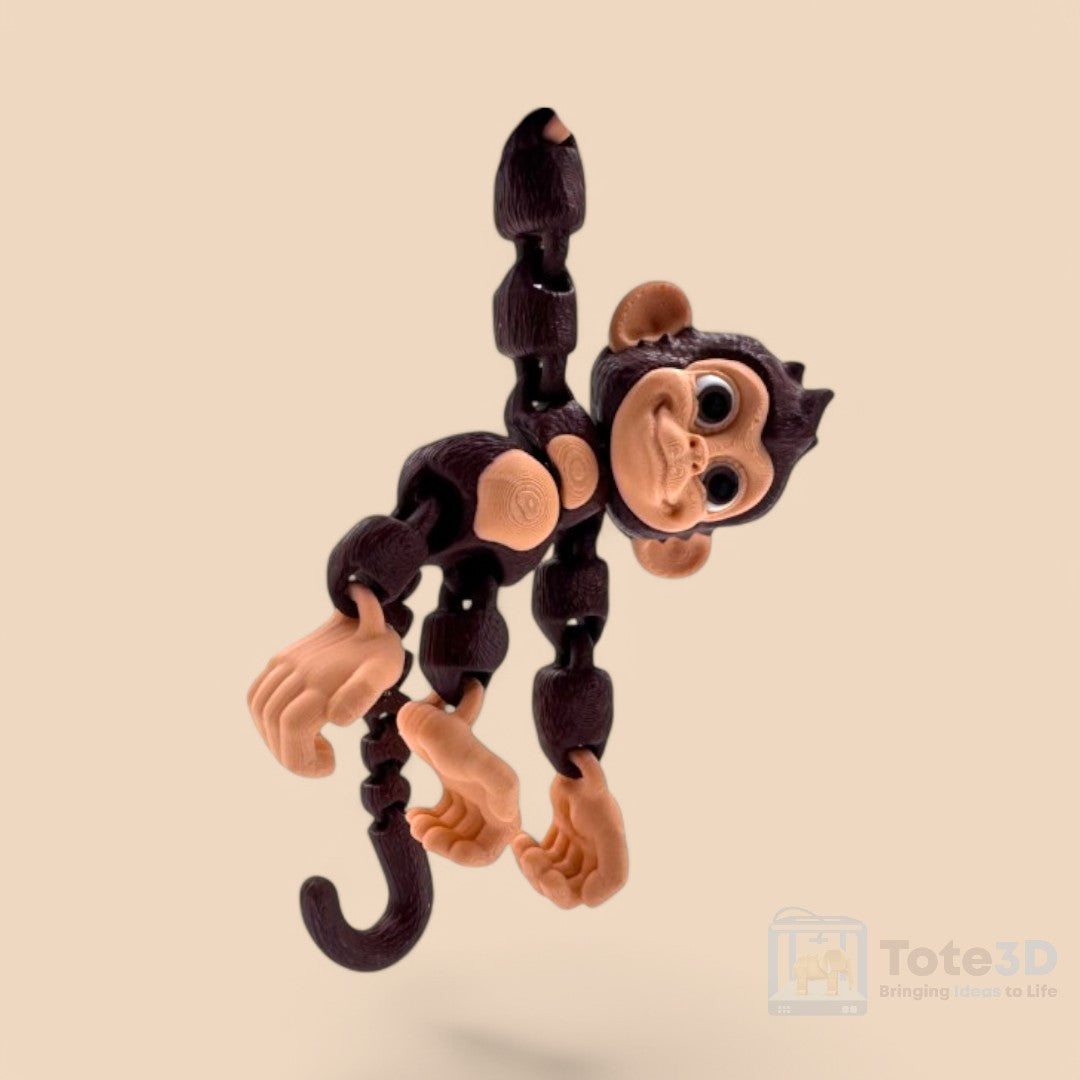 🐵 Flexi Baby Chimp & Baby Gorilla – Adorable Hanging Duo!