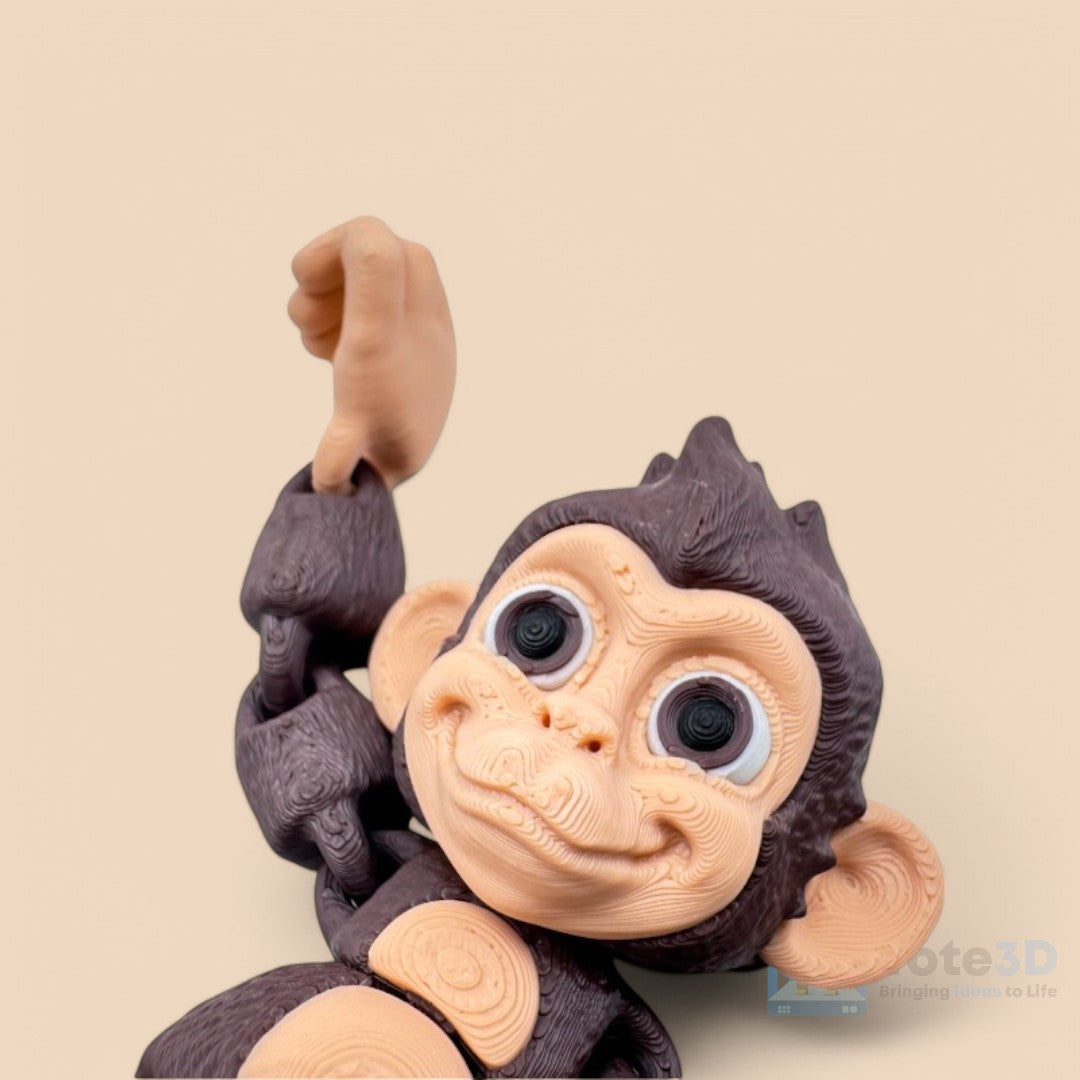 🐵 Flexi Baby Chimp & Baby Gorilla – Adorable Hanging Duo!