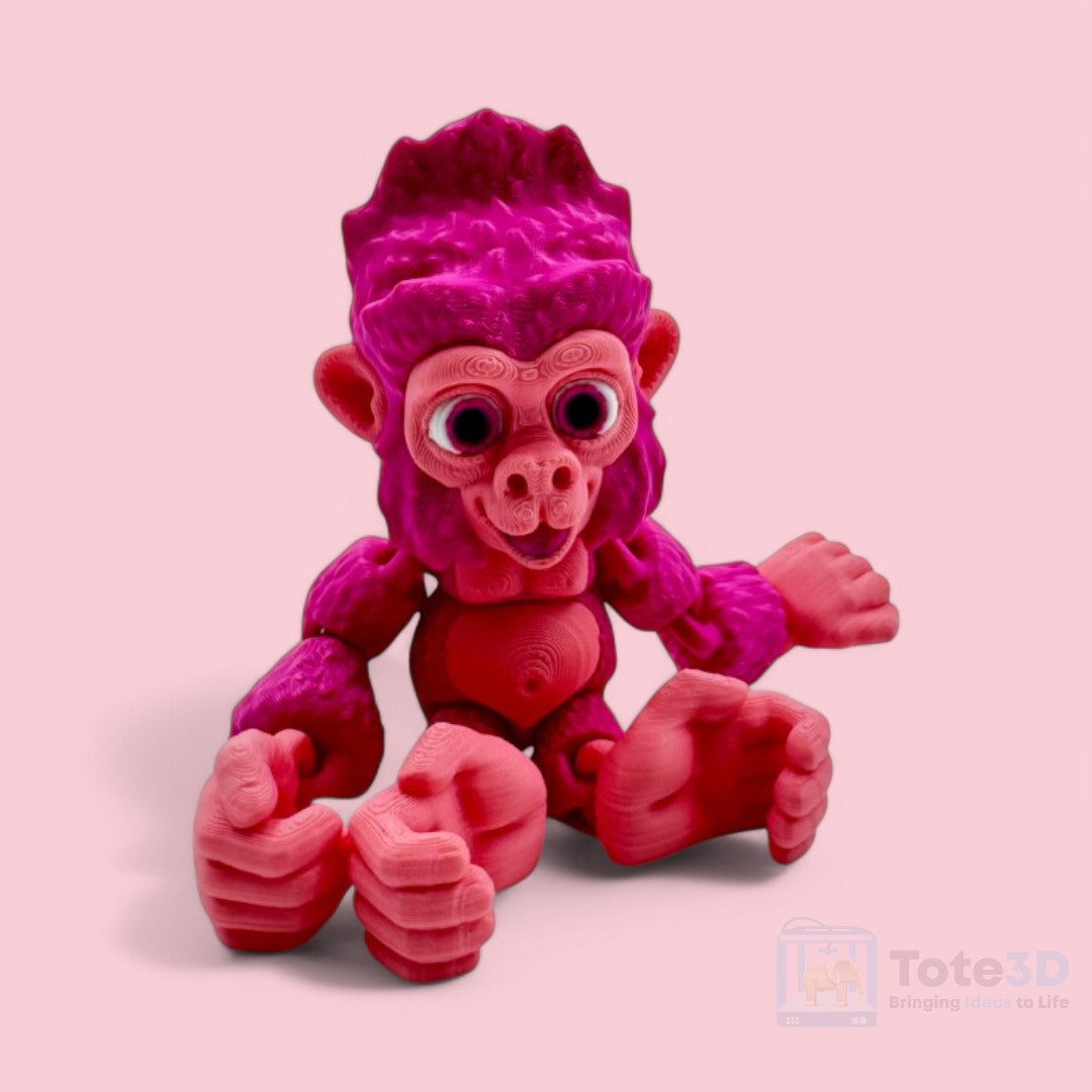 🐵 Flexi Baby Chimp & Baby Gorilla – Adorable Hanging Duo!