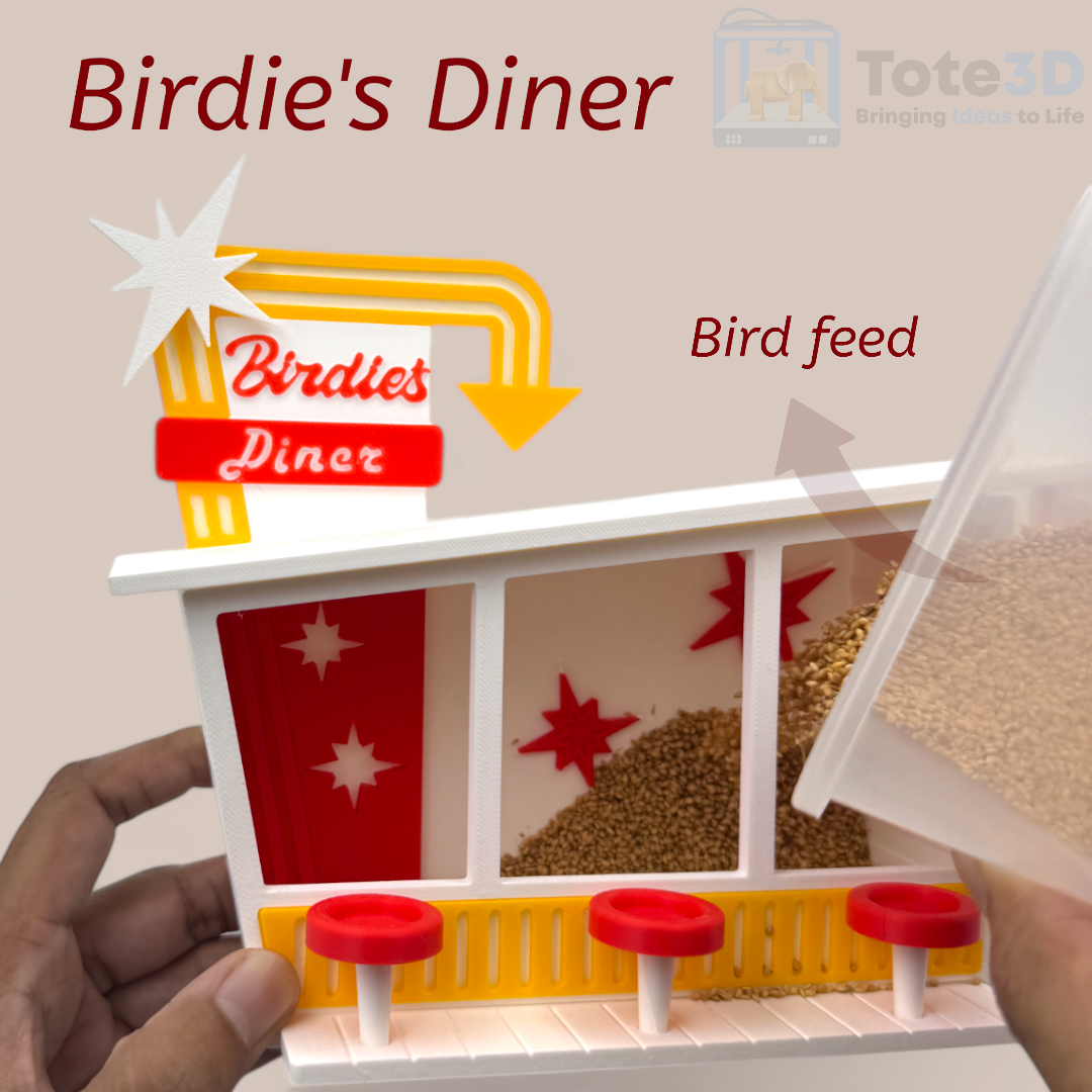 Birdie's Diner - A Fun Bird Feeder