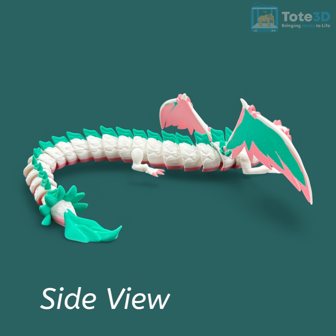 Majestic Floral Dragon – Flexible & Colorful 🌸