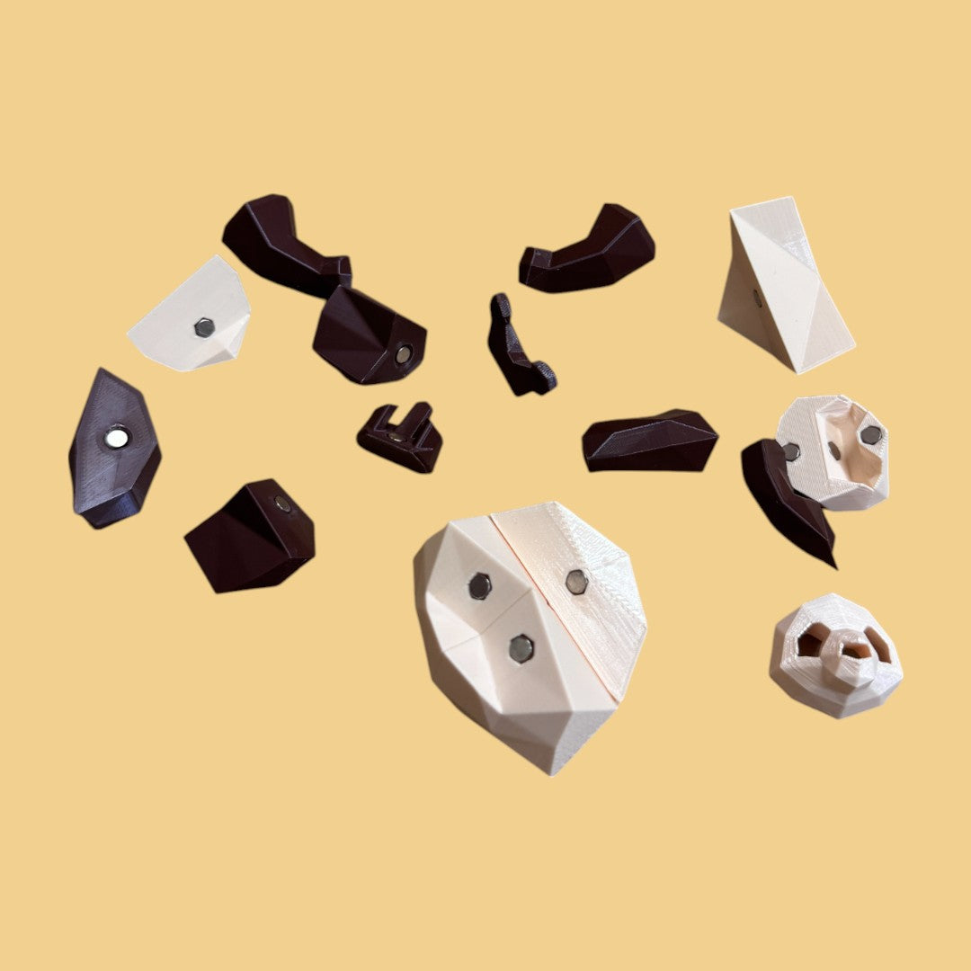 Magnetic 3D Printed Panda Puzzle