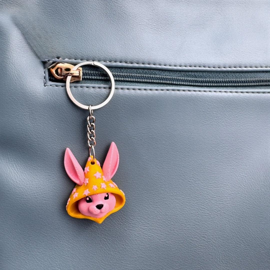 Magical Duo Bunny Keychain & Baby Griffon 🐰✨