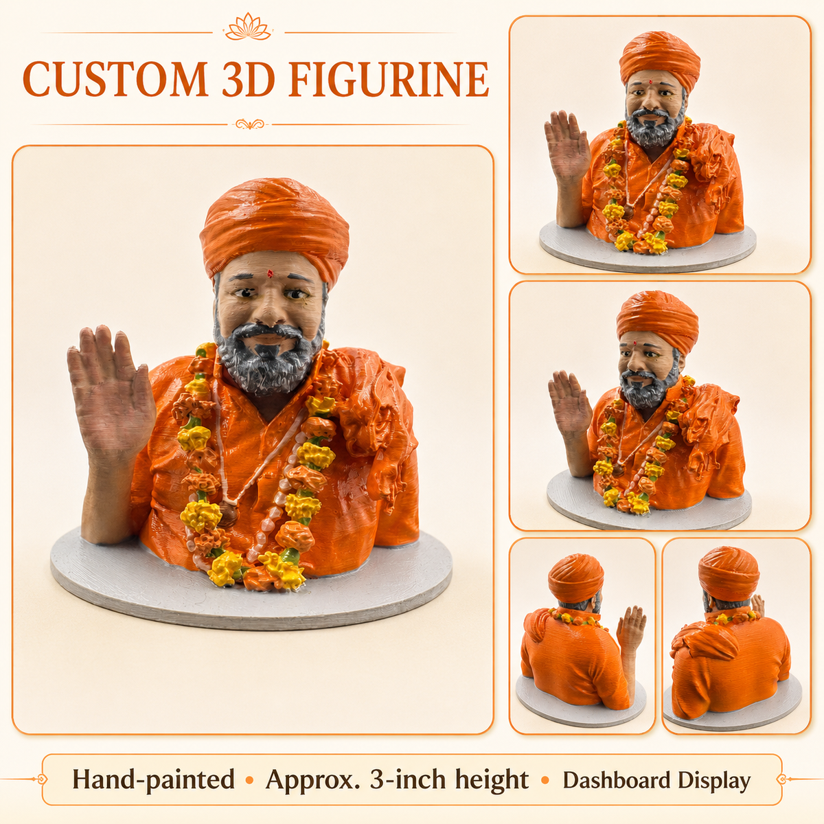 Custom 3D-Printed Dashboard Figurines