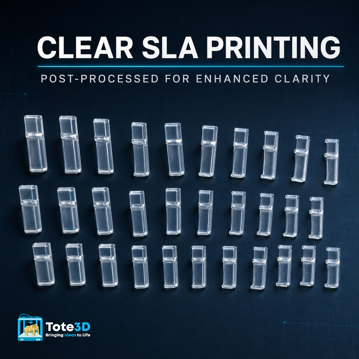 Clear Resin Light Gliders