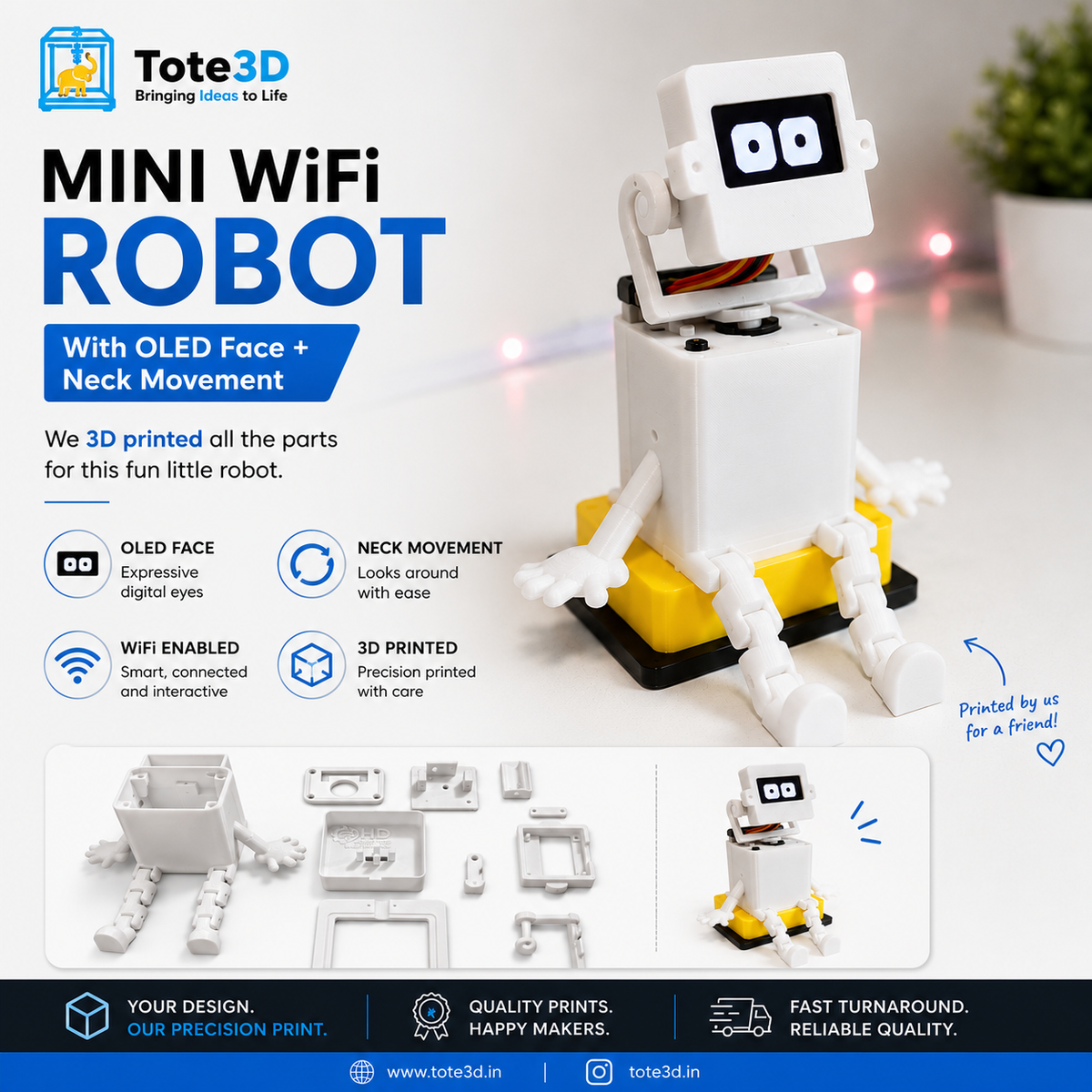 Mini WiFi Robot with OLED Display
