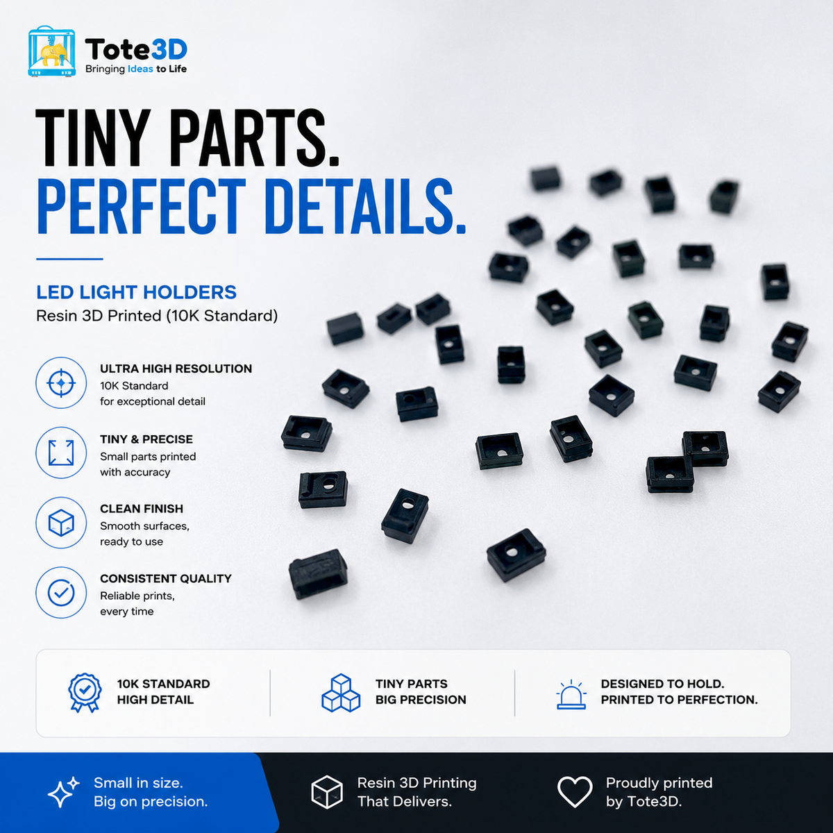 Ultra High Resolution LED Holders