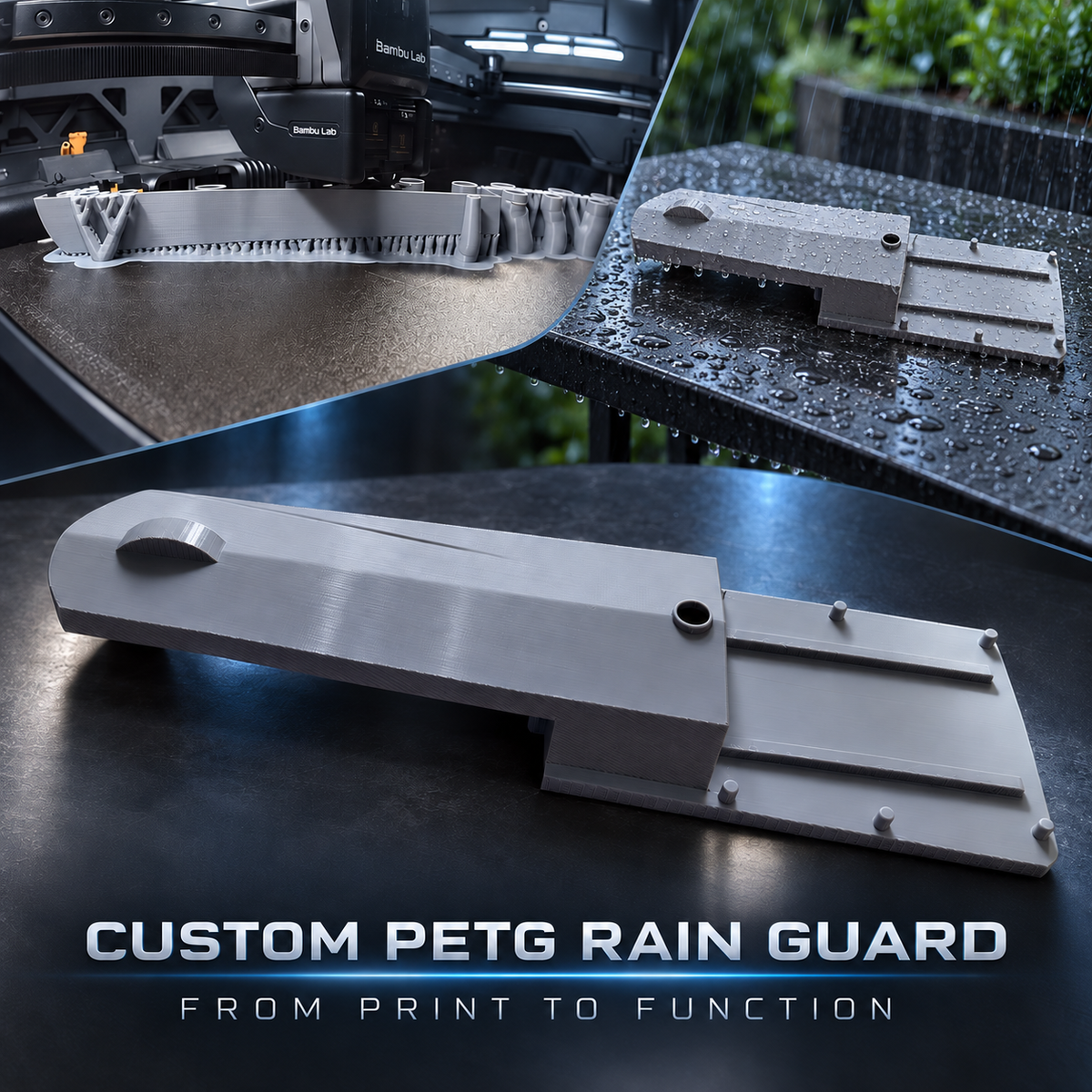 Custom PETG Rain Guard