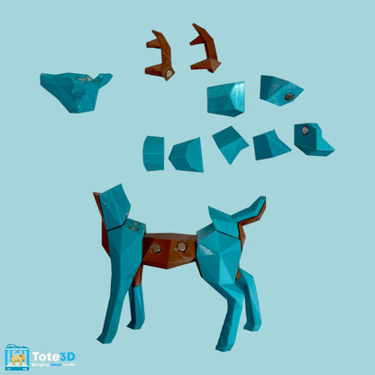 Magnetic 3D Printed Deer Puzzle