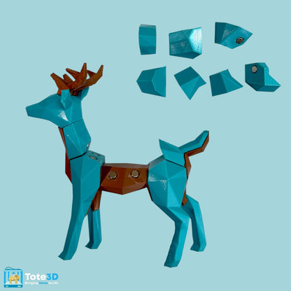 Magnetic 3D Printed Deer Puzzle