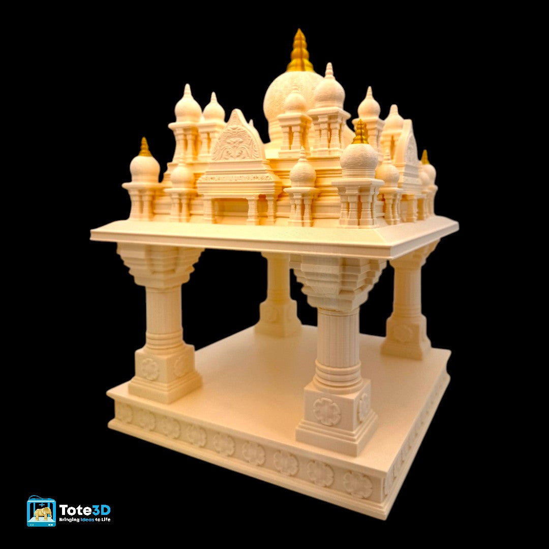 Ghar Ka Mandir with Built-in Lighting | 3D Printed Home Temple
