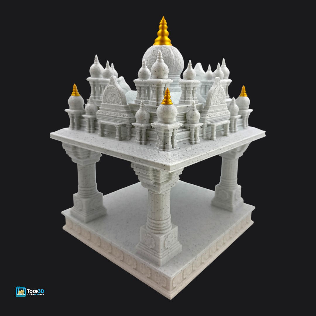 Ghar Ka Mandir with Built-in Lighting | 3D Printed Home Temple