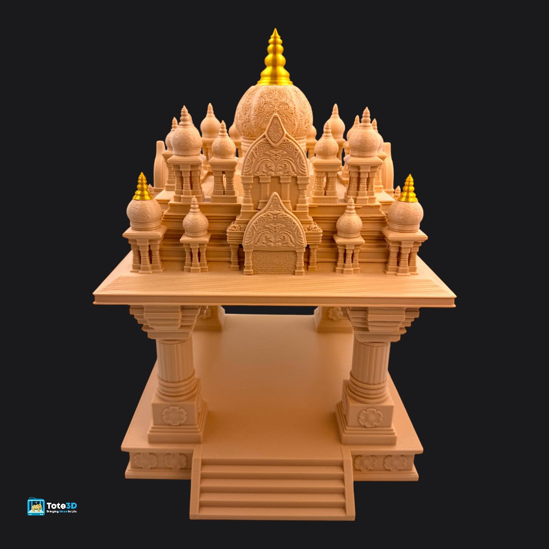 Ghar Ka Mandir with Built-in Lighting | 3D Printed Home Temple