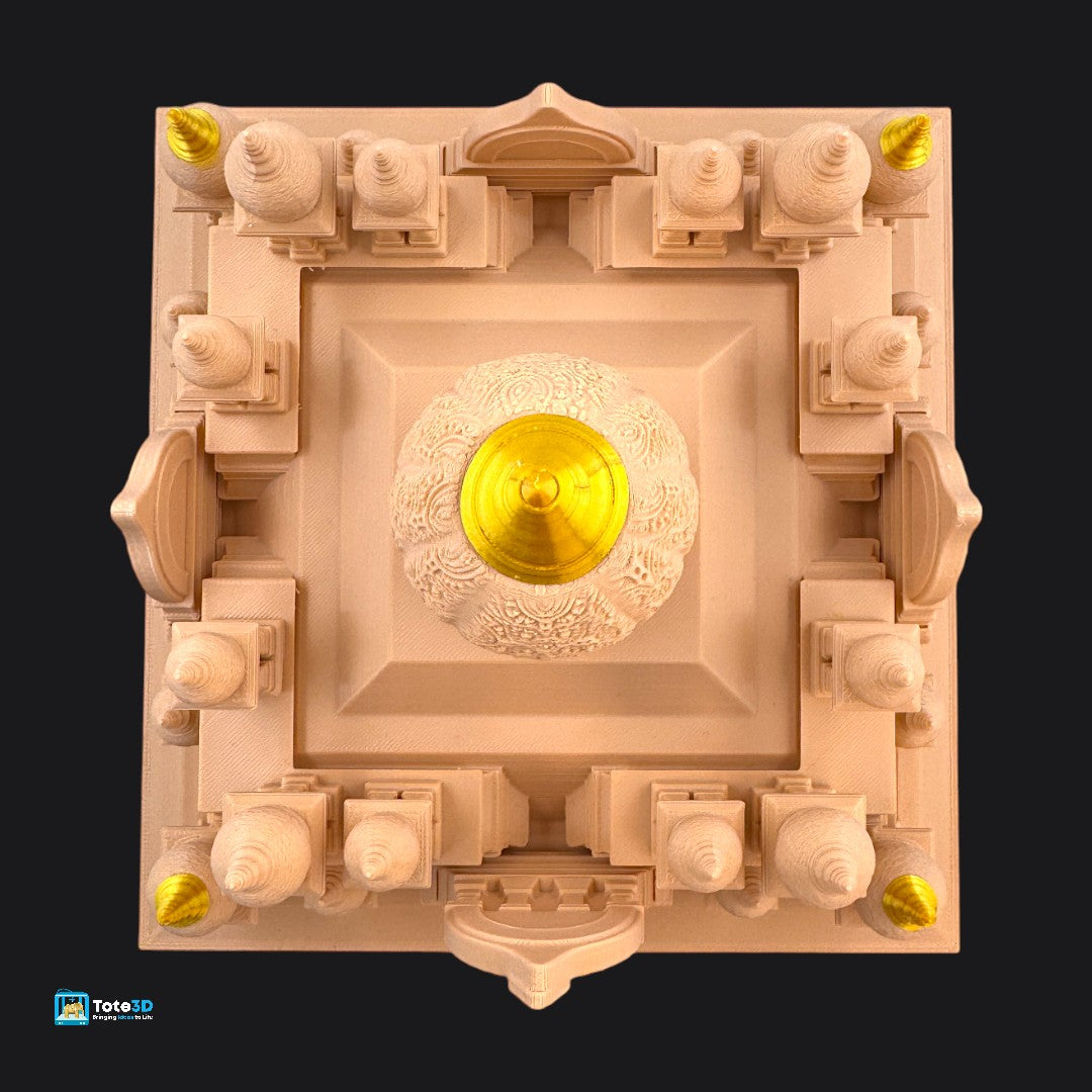 Ghar Ka Mandir with Built-in Lighting | 3D Printed Home Temple