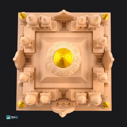 Ghar Ka Mandir with Built-in Lighting | 3D Printed Home Temple