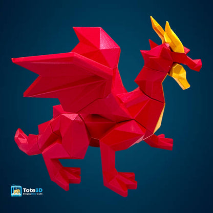 Fire Dragon 3D Puzzle – Magnetic Snap-Fit Toy