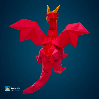 Fire Dragon 3D Puzzle – Magnetic Snap-Fit Toy