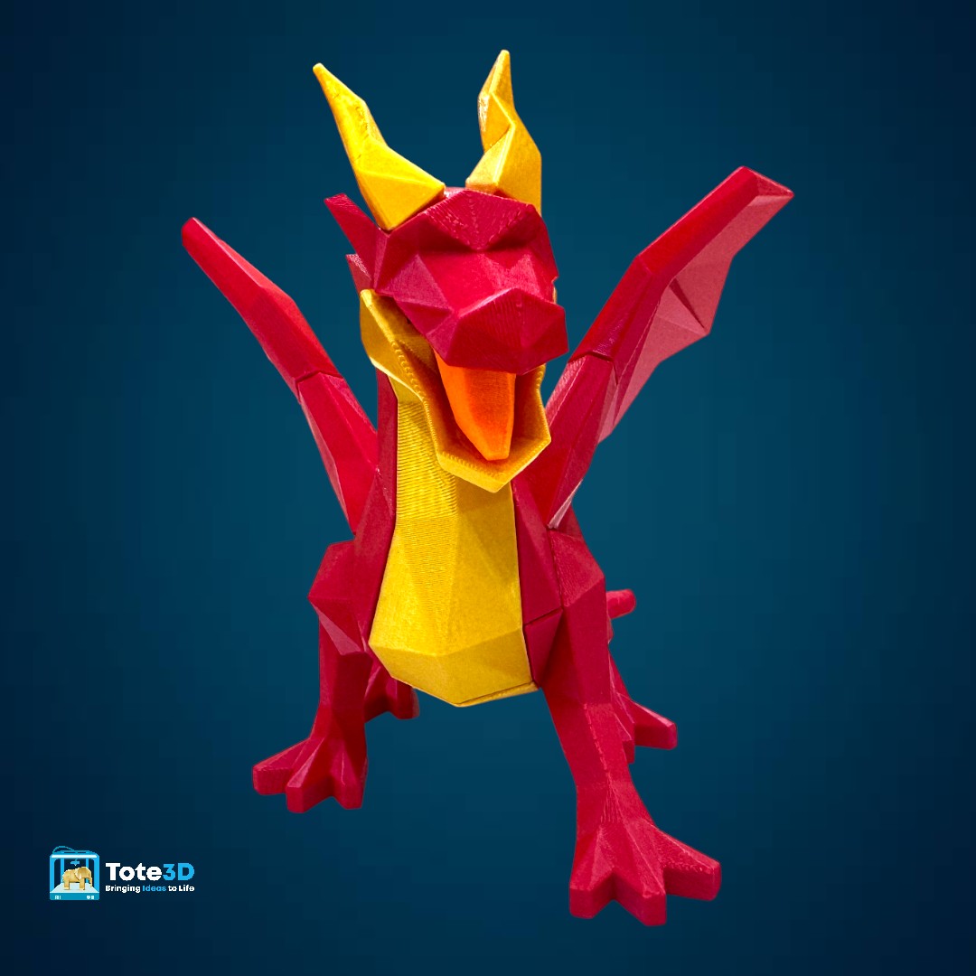 Fire Dragon 3D Puzzle – Magnetic Snap-Fit Toy