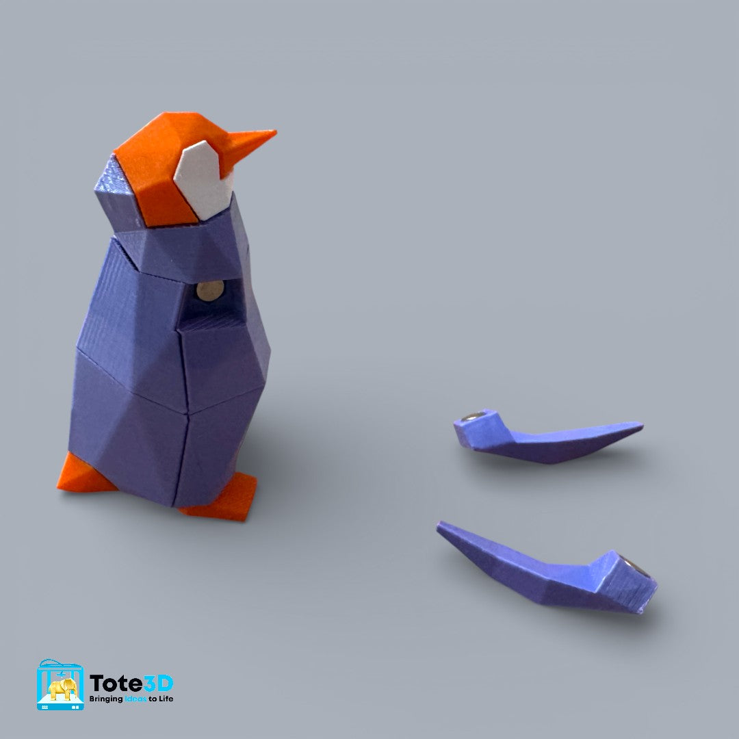 Chic Penguin 3D Magnetic Puzzle – Snap Fit Toy & Creative Build