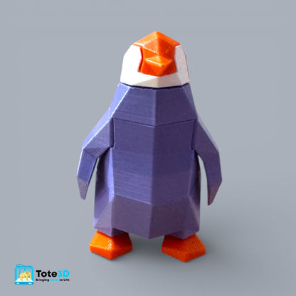 Chic Penguin 3D Magnetic Puzzle – Snap Fit Toy & Creative Build