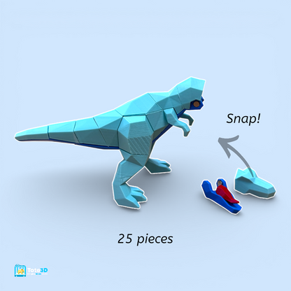 T-Rex 3D Magnetic Puzzle – Snap-Fit Dinosaur Desk Toy