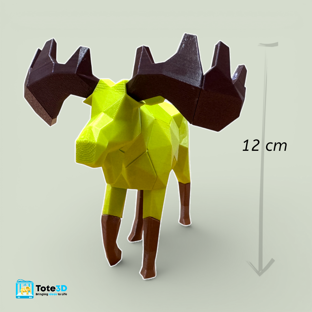 Moose 3D Magnetic Puzzle  – Snap Fit Toy & Creative Build