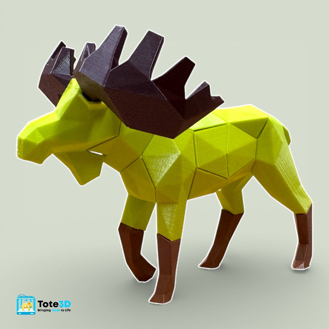 Moose 3D Magnetic Puzzle  – Snap Fit Toy & Creative Build