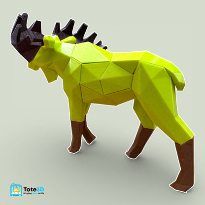 Moose 3D Magnetic Puzzle  – Snap Fit Toy & Creative Build