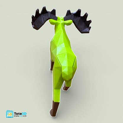 Moose 3D Magnetic Puzzle  – Snap Fit Toy & Creative Build