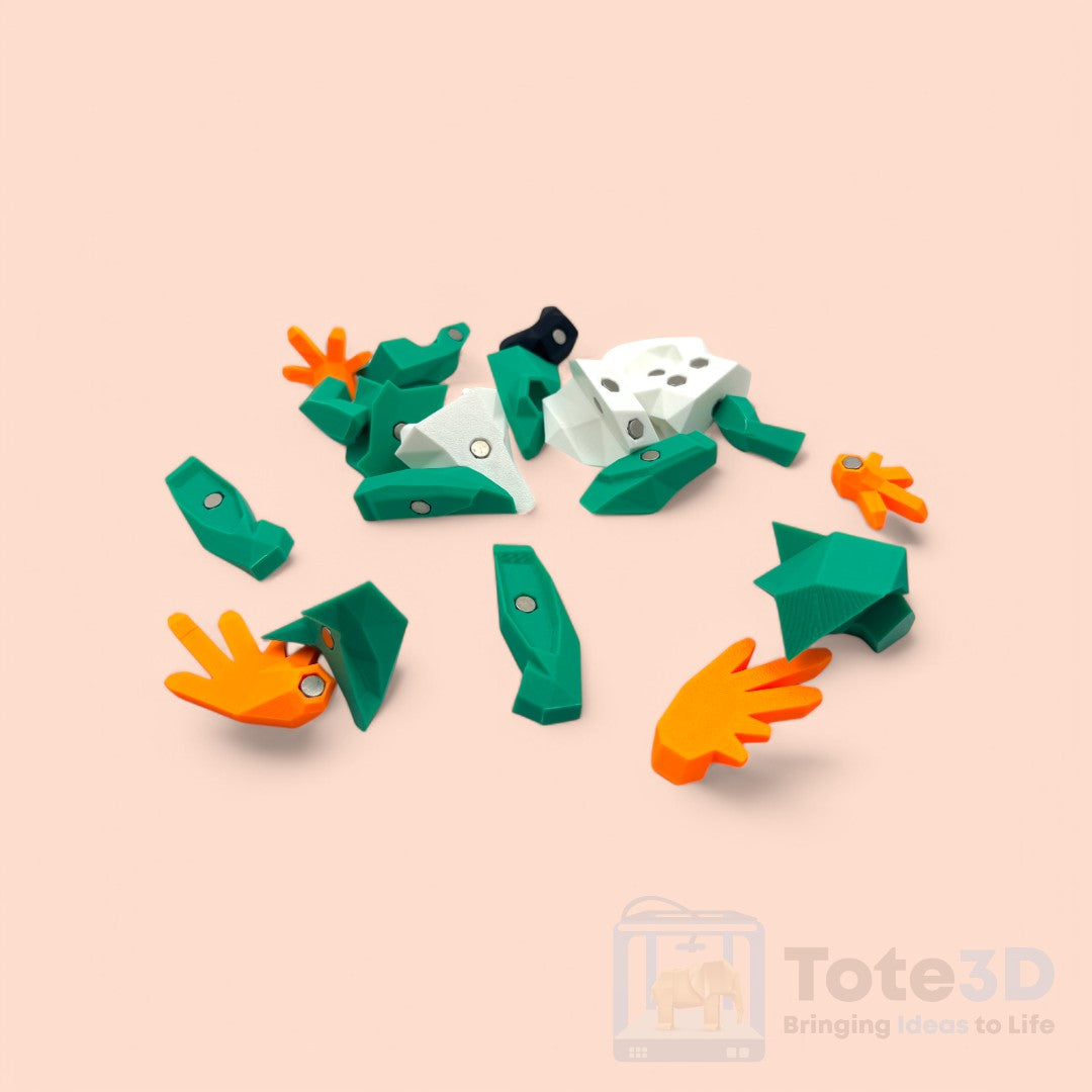 Magnetic 3D Frog Puzzle – Snap & Build