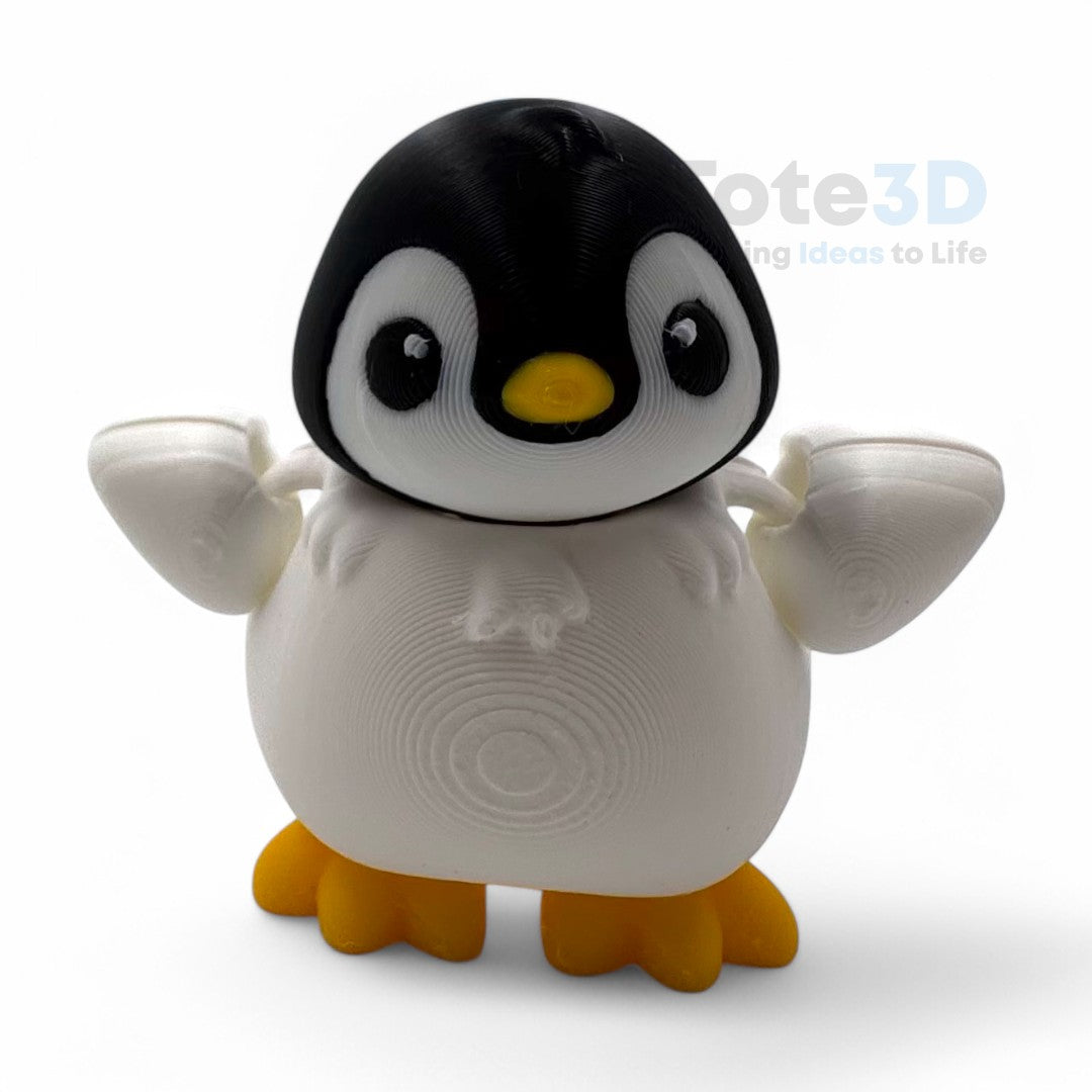 Flexi Penguin – Cute & Poseable (Keychain & Standard)