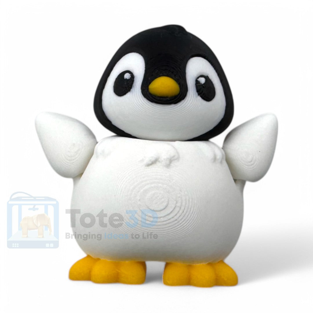 Flexi Penguin – Cute & Poseable (Keychain & Standard)