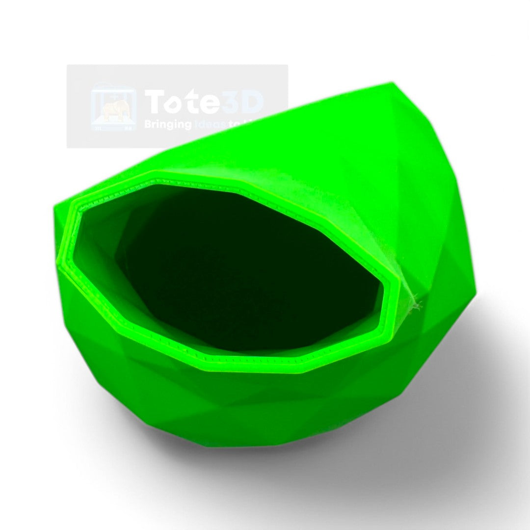 Geometric Neon Flower Vase – Modern Decor