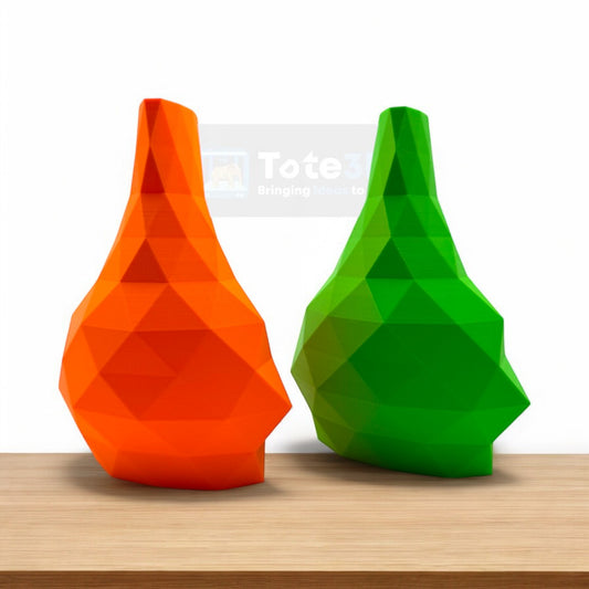 Geometric Neon Flower Vase – Modern Decor