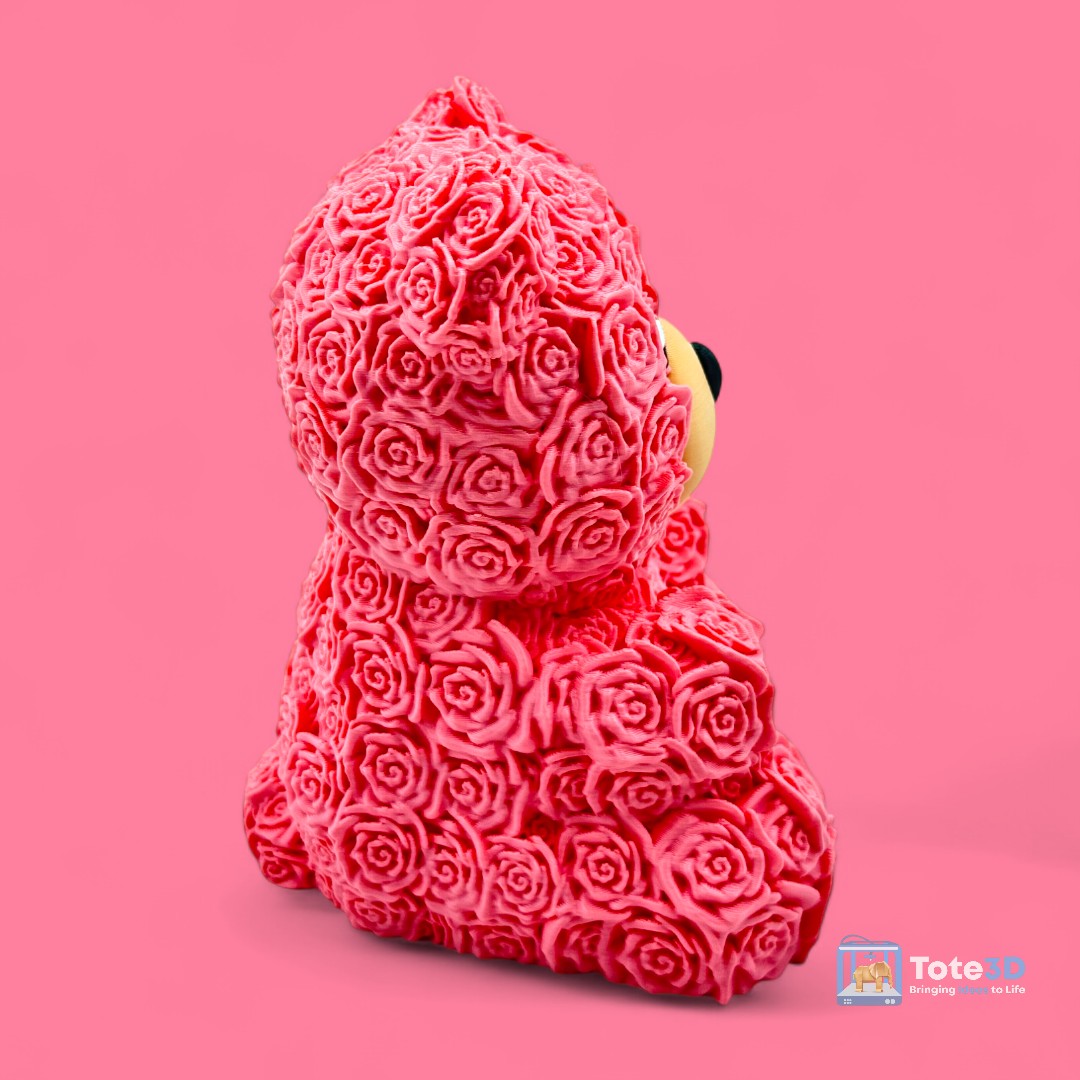 Pink Roses Teddy Bear