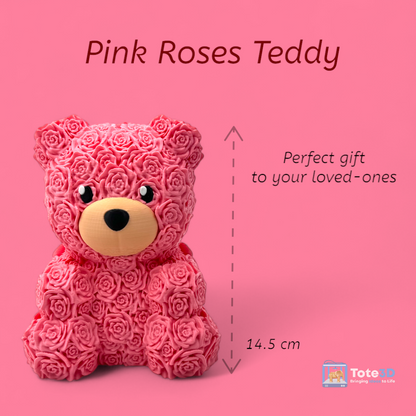 Pink Roses Teddy Bear