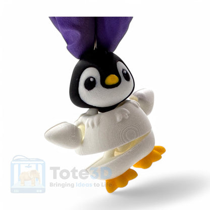 Flexi Penguin – Cute & Poseable (Keychain & Standard)