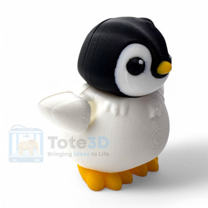 Flexi Penguin – Cute & Poseable (Keychain & Standard)