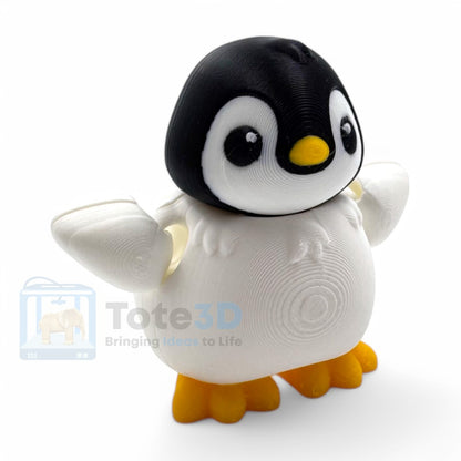 Flexi Penguin – Cute & Poseable (Keychain & Standard)