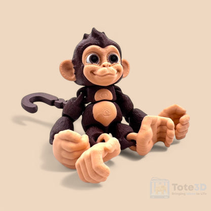 🐵 Flexi Baby Chimp & Baby Gorilla – Adorable Hanging Duo!