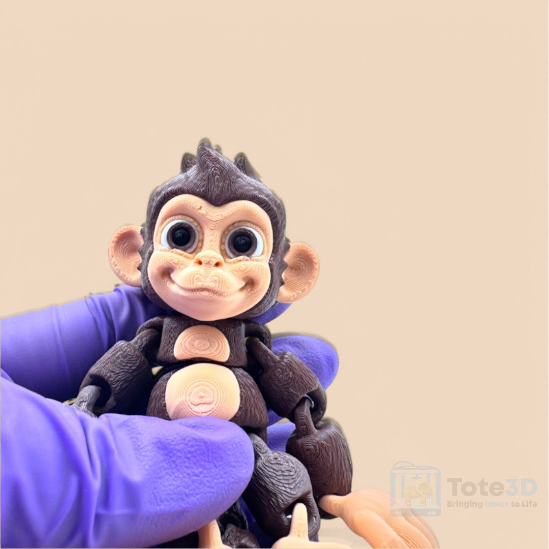 🐵 Flexi Baby Chimp & Baby Gorilla – Adorable Hanging Duo!