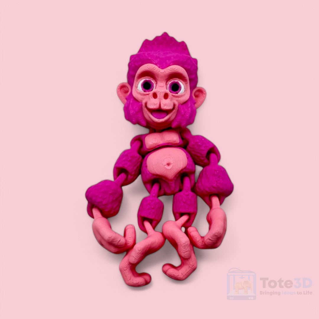 🐵 Flexi Baby Chimp & Baby Gorilla – Adorable Hanging Duo!