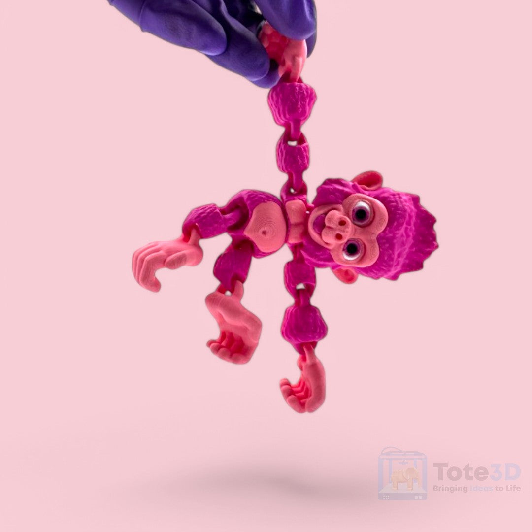 🐵 Flexi Baby Chimp & Baby Gorilla – Adorable Hanging Duo!