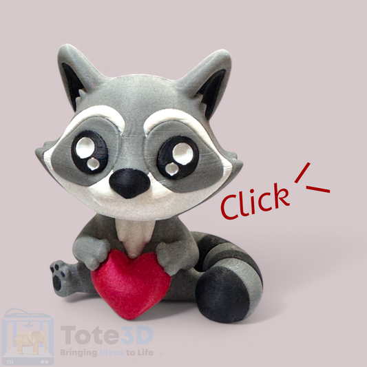 Clicky Raccoon – The Heart Stealing Fidget
