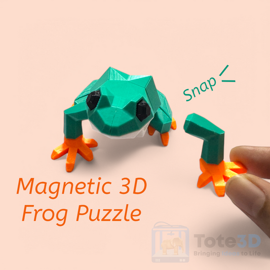 Magnetic 3D Frog Puzzle – Snap & Build