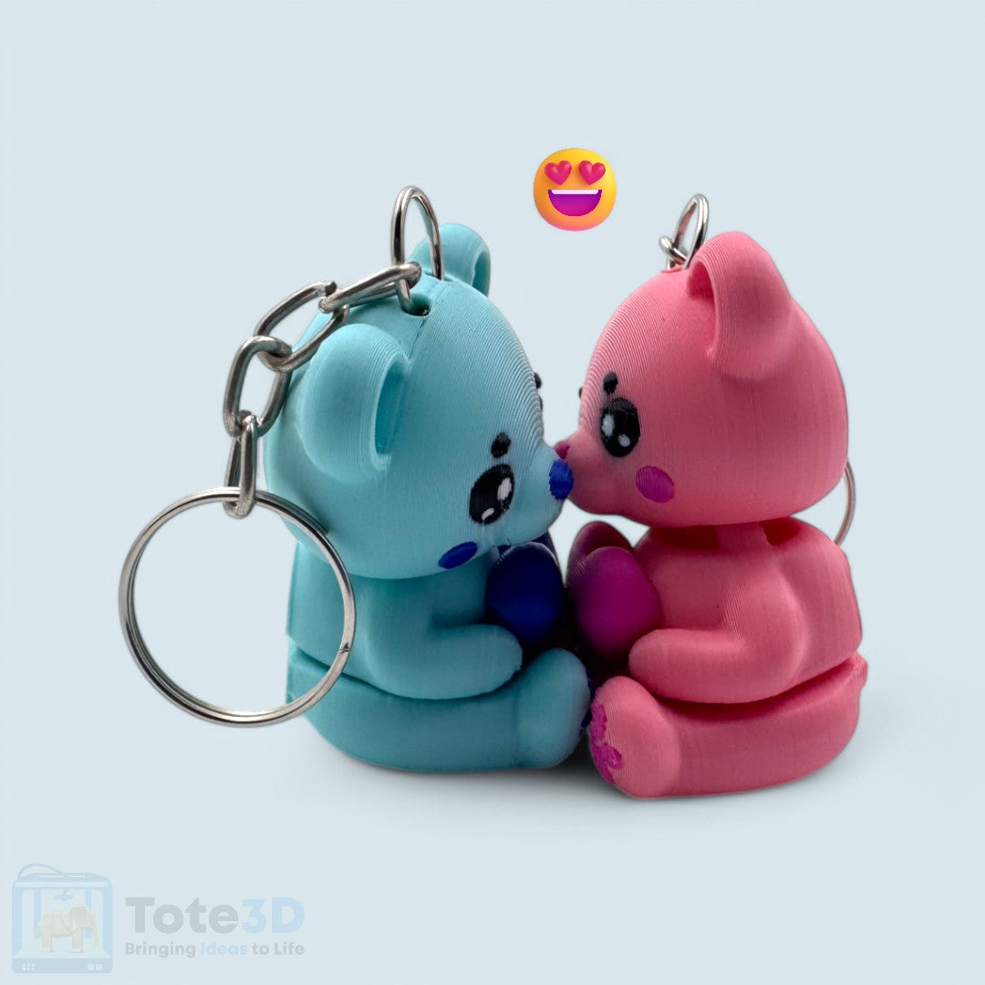 Flexi Magnetic Couple Teddy Keychains – Always Connected! 💕