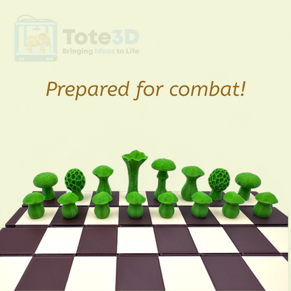 🌲 Mushroom Kingdom Chess & Checkers – The Magical Log Set! 🍄♟️