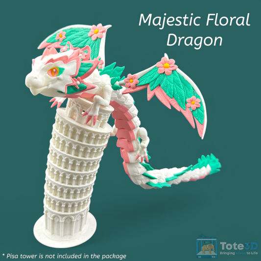Majestic Floral Dragon – Flexible & Colorful 🌸